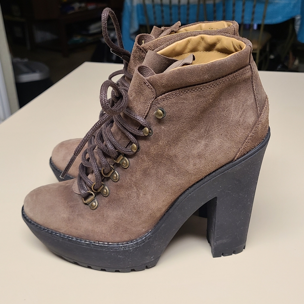 Polo Ralph Lauren Helene Chunky platform boots size 39 - Picture 1 of 13